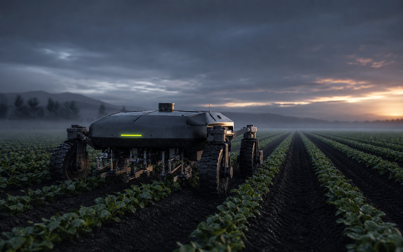 Field work robot at work